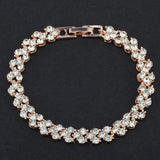 2020 New Fashion Roman Style Woman Crystal Diamond Bracelets Gifts Bracelets For Fashion Women Bead Diy Jewelry Wholesale