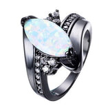 2017 Hot sale New Design Luxury Big Oval CZ Ring Golden Color Wedding ring Fine Jewelry for Women Free Shipping Jewelry