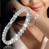 2020 New Fashion Roman Style Woman Crystal Diamond Bracelets Gifts Bracelets For Fashion Women Bead Diy Jewelry Wholesale
