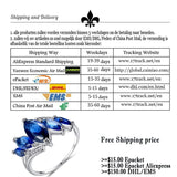Female Crystal Zircon Stone Ring for Woman Purple Green Water Blue Ring Wedding Band Jewelry Promise Engagement Rings Jewelry