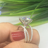 2017 Hot sale New Design Luxury Big Oval CZ Ring Golden Color Wedding ring Fine Jewelry for Women Free Shipping Jewelry