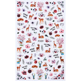 1pcs Black White 3D Nail Art Stickers Sliders Flowers Mandala Leaf Geometry Adhesive Nail Decals Foil Design Manicure TRF564-573