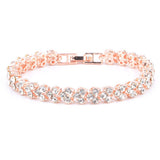2020 New Fashion Roman Style Woman Crystal Diamond Bracelets Gifts Bracelets For Fashion Women Bead Diy Jewelry Wholesale