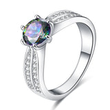 Openwork Double Heart Lady Ring Classic Fashion Charm Personality Cubic Zirconia Jewelry Festive Pop Jewelry Gift Shiny Pop
