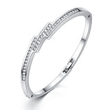 Openwork Double Heart Lady Ring Classic Fashion Charm Personality Cubic Zirconia Jewelry Festive Pop Jewelry Gift Shiny Pop
