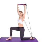 Pilates Bar Lightweight Resistance Band And Toning Bar Home Gym Trainer Portable Pilates Total Body Workout Yoga Fitness Stretch