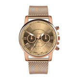 Stainless Steel Strap Watches For Women Luxury 2020 Rose Gold Dial Quartz Wrist Watch For Ladies Bracelet Reloj Mujer Relogio