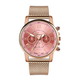 Stainless Steel Strap Watches For Women Luxury 2020 Rose Gold Dial Quartz Wrist Watch For Ladies Bracelet Reloj Mujer Relogio
