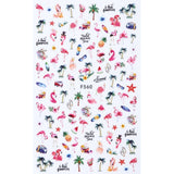 1pcs Black White 3D Nail Art Stickers Sliders Flowers Mandala Leaf Geometry Adhesive Nail Decals Foil Design Manicure TRF564-573