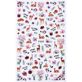 1pcs Black White 3D Nail Art Stickers Sliders Flowers Mandala Leaf Geometry Adhesive Nail Decals Foil Design Manicure TRF564-573