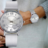 Luxury Women Watches The Latest Top Fashion Ladies Mesh Belt Watch Wild Lady Creative Fashion Gift Zegarek Damski Feminino