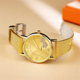 Luxury Women Watches The Latest Top Fashion Ladies Mesh Belt Watch Wild Lady Creative Fashion Gift Zegarek Damski Feminino
