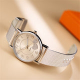 Luxury Women Watches The Latest Top Fashion Ladies Mesh Belt Watch Wild Lady Creative Fashion Gift Zegarek Damski Feminino